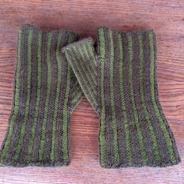 Vertical Stripe Mitts