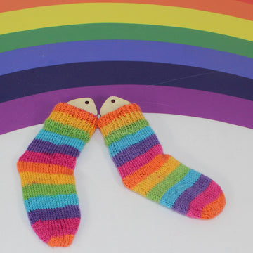 Baby Very Easy No Heel Rainbow Socks
