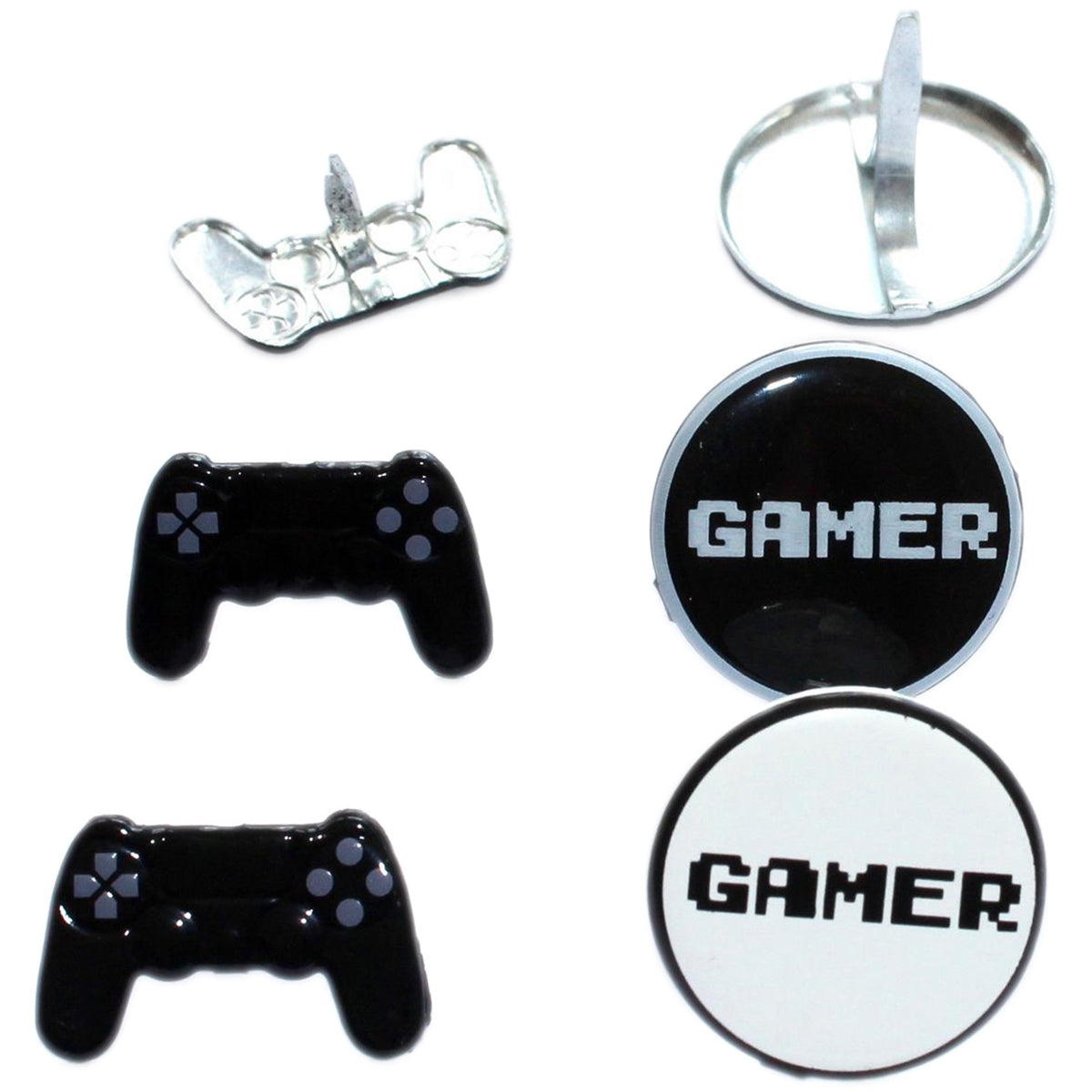 Eyelet Outlet Shape Brads 12/Pkg - Video Game