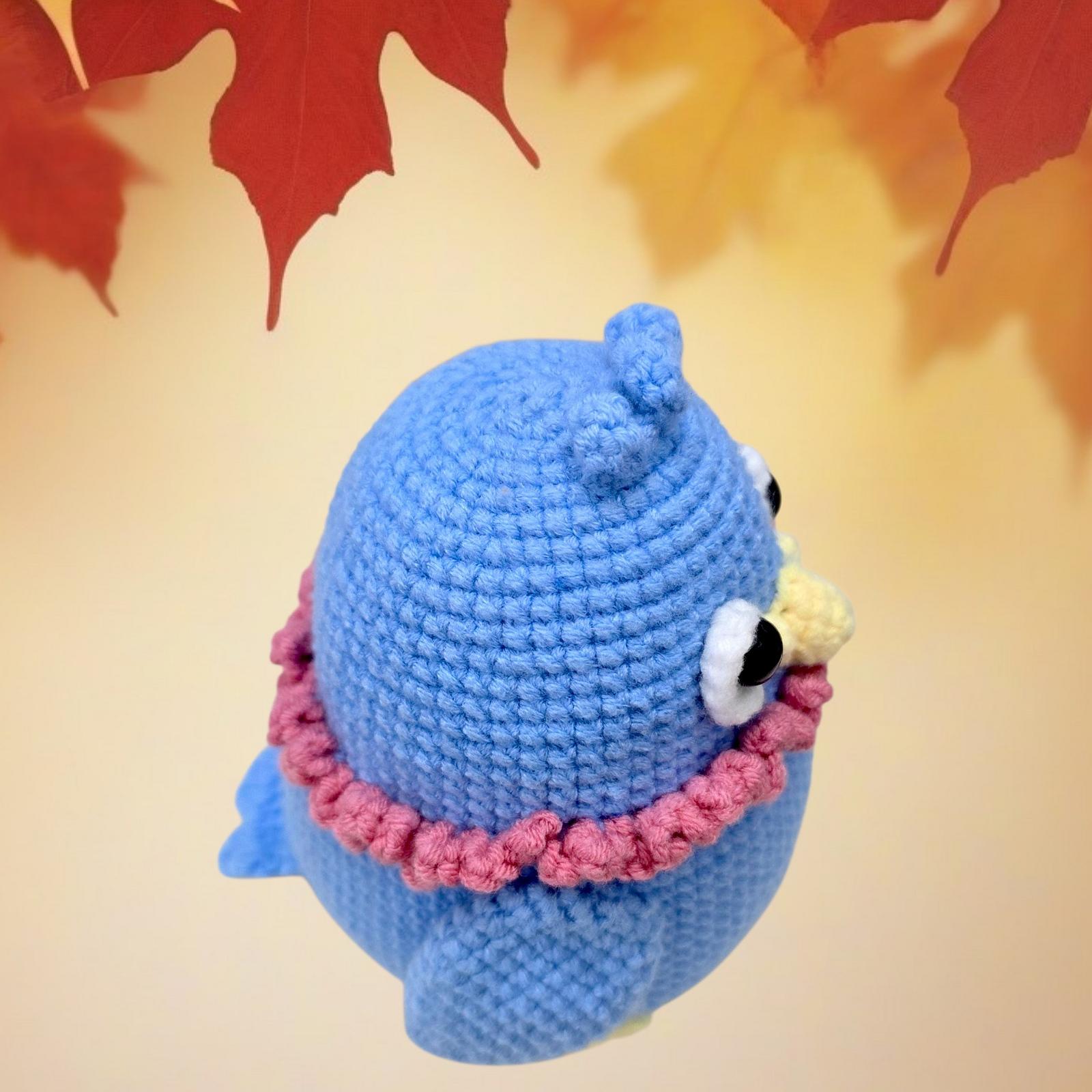 Blue Bird Monster Amigurumi Crochet Pattern