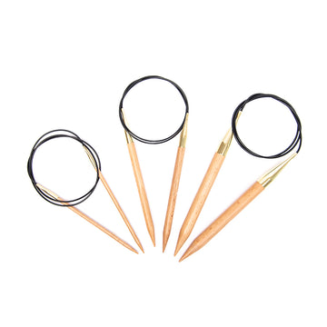 KnitPro Basix Beech Fixed Circular Needles 100cm (40in)