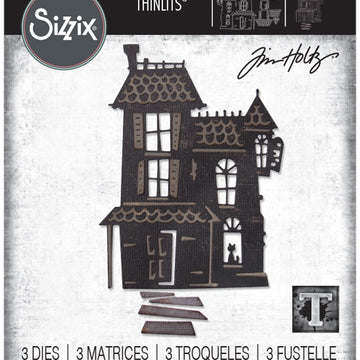 Sizzix Thinlits Dies By Tim Holtz 3/Pkg - Haunted
