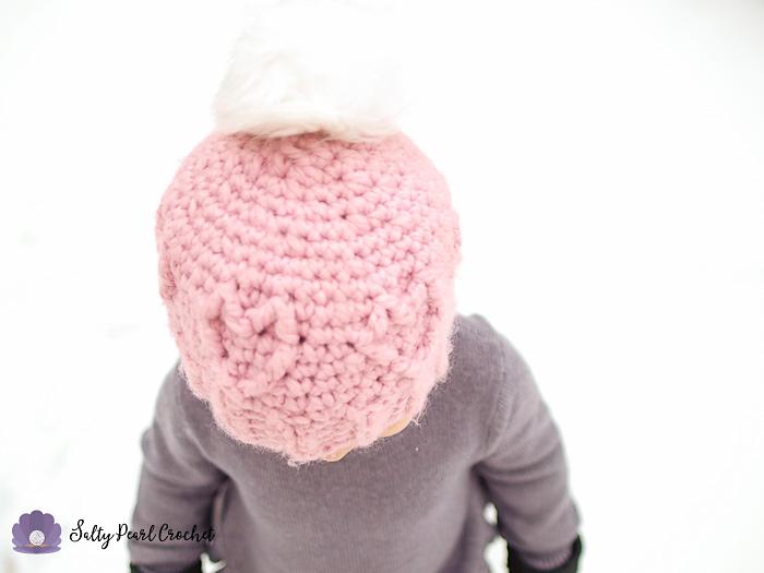 Chunky Cabled Heart Hat