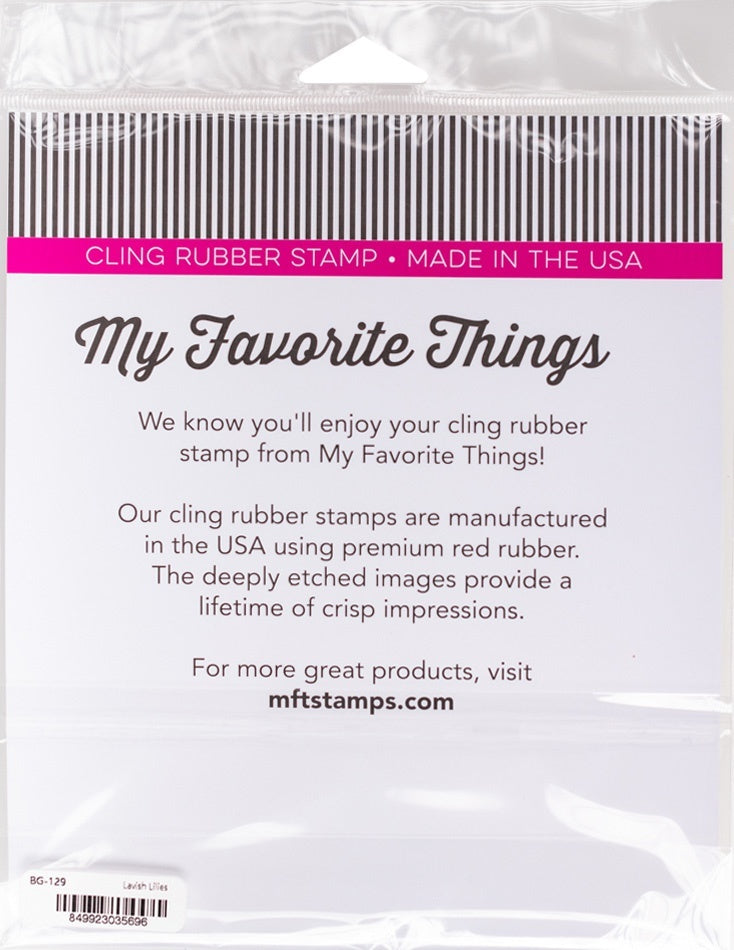 My Favorite Things Cling Rubber Stamp - Lavish Lilies
