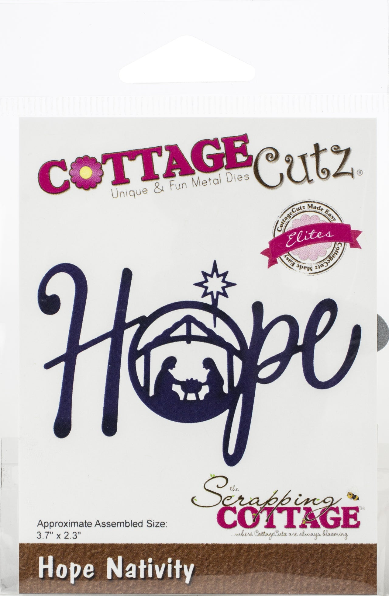 CottageCutz Elites Die - Hope Nativity, 3.7"X2.3"