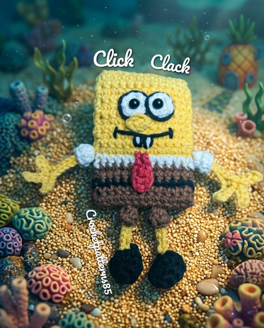 Sponge Fidget Toy Clicker English-US