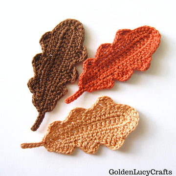 Oak Leaf Applique Crochet Pattern