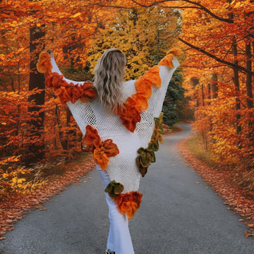 Maple 3D Leaf - Shawl