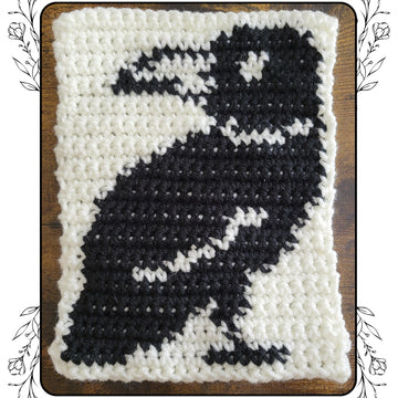 Raven Crochet Tapestry