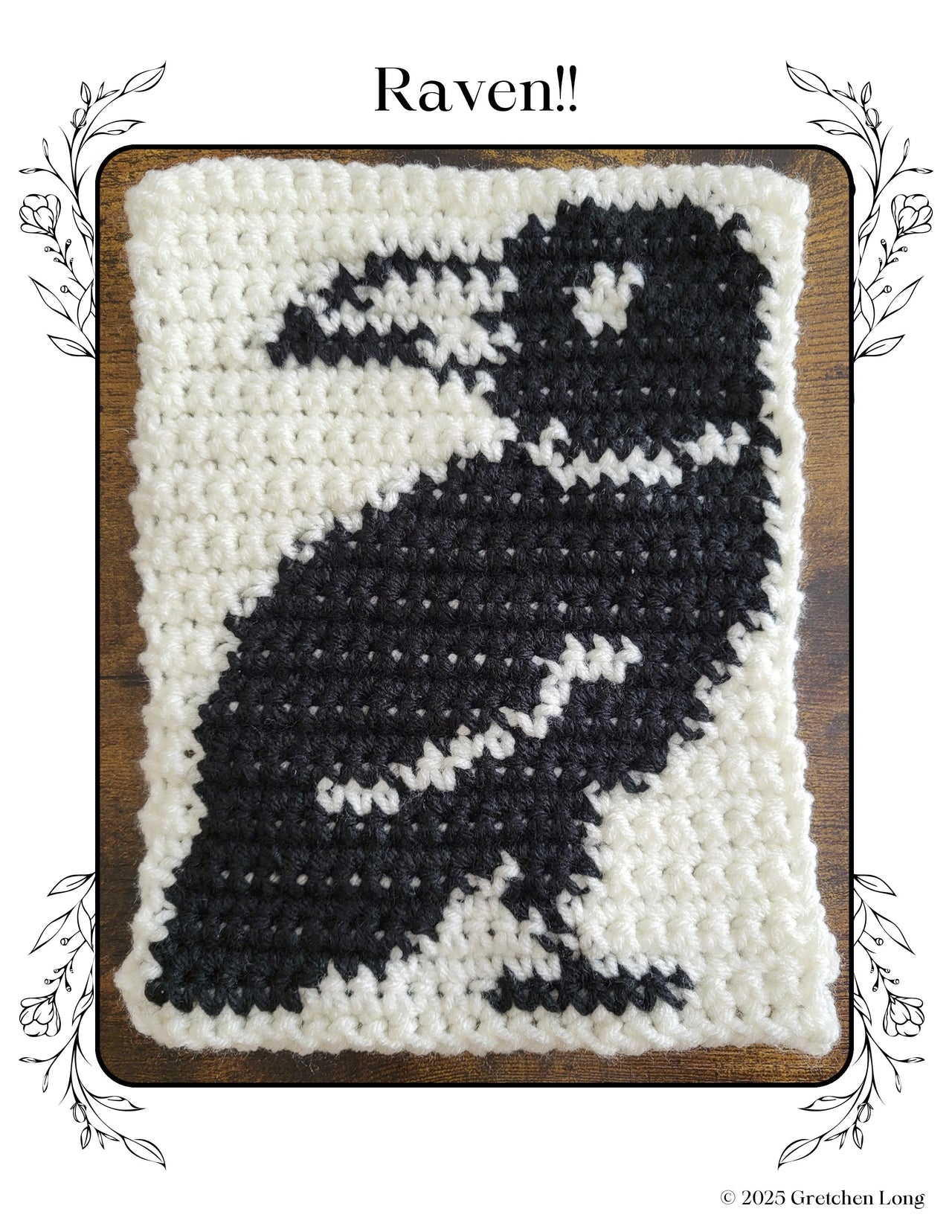 Raven Crochet Tapestry
