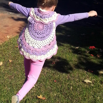 Lacy Mandala Vest For Girls