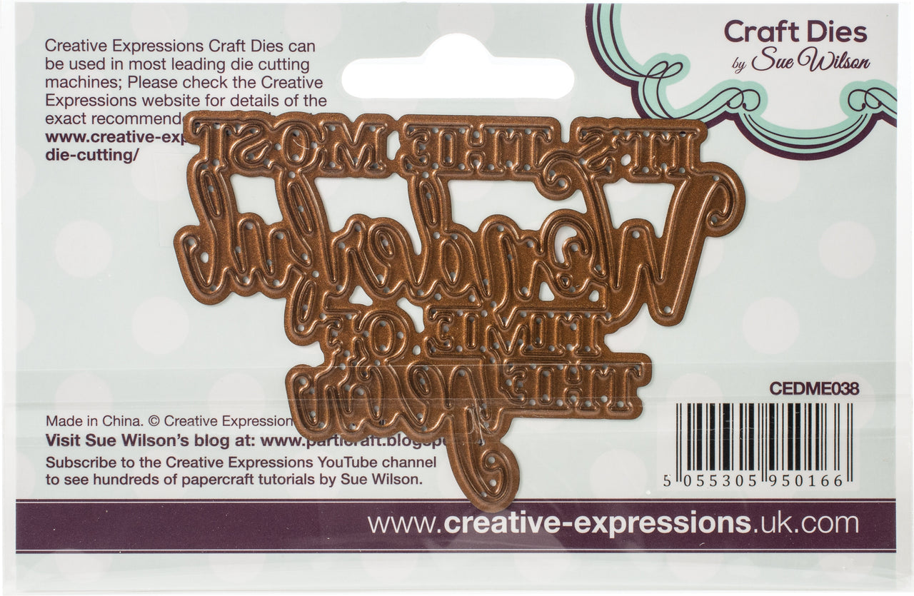 Creative Expressions Festive Craft Dies By Sue Wilson - Mini Expressions-Wonderful Time Of Year