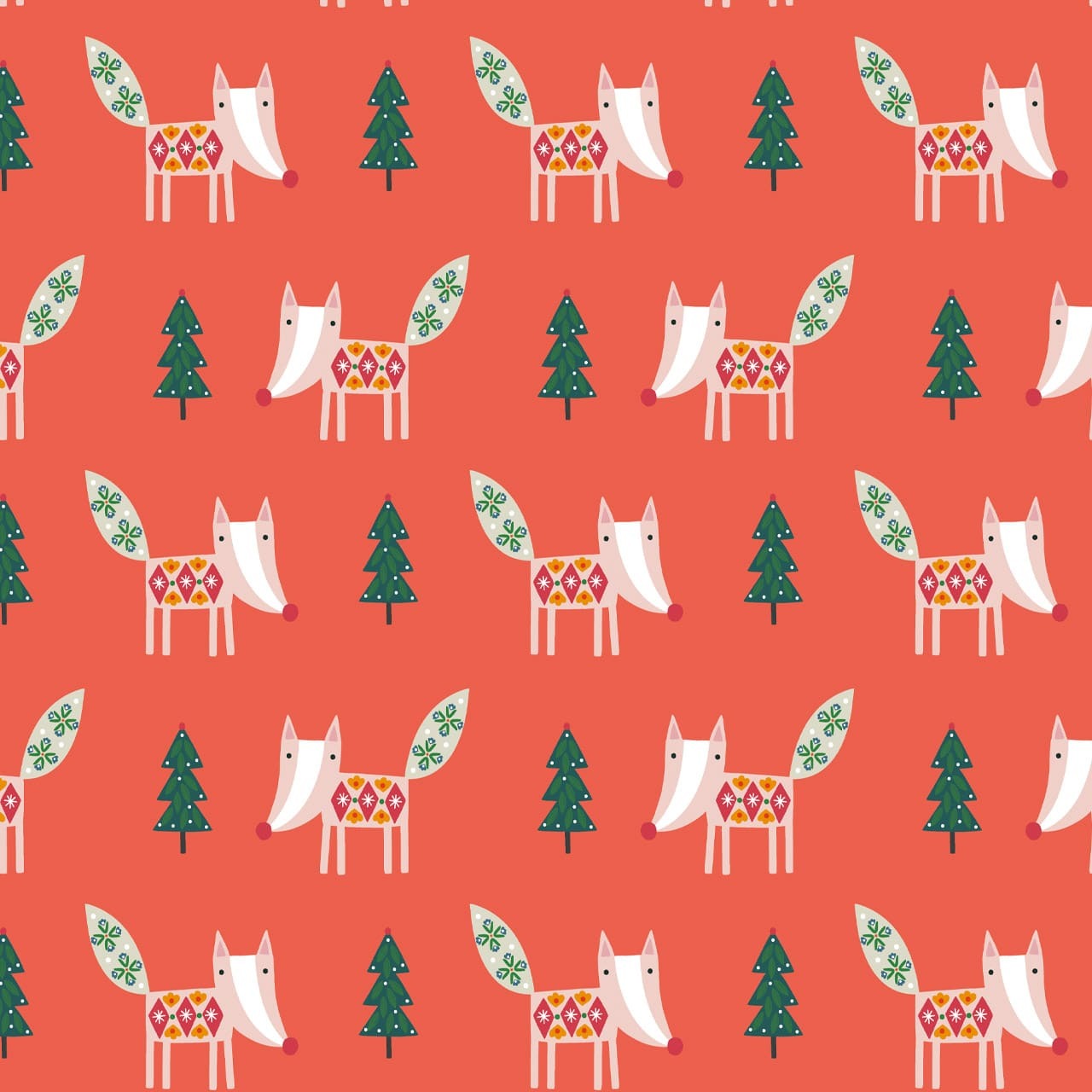 Dashwood Studio Winter Folk - Winter Foxes