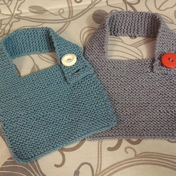 Gartered Baby Bibs