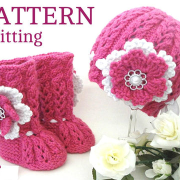 Baby Shoes Baby Cap Knitted Baby Set by Elena Mitchell