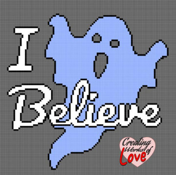 I believe In Ghost Stitch Graphgan