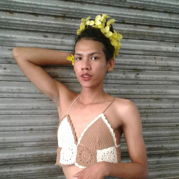 Lace Up Halter Bikini Top Pattern Easy Crochet Summer Crop Top Beginner Beachwear PDF DIY Festival Top Crochet Swim Top Design