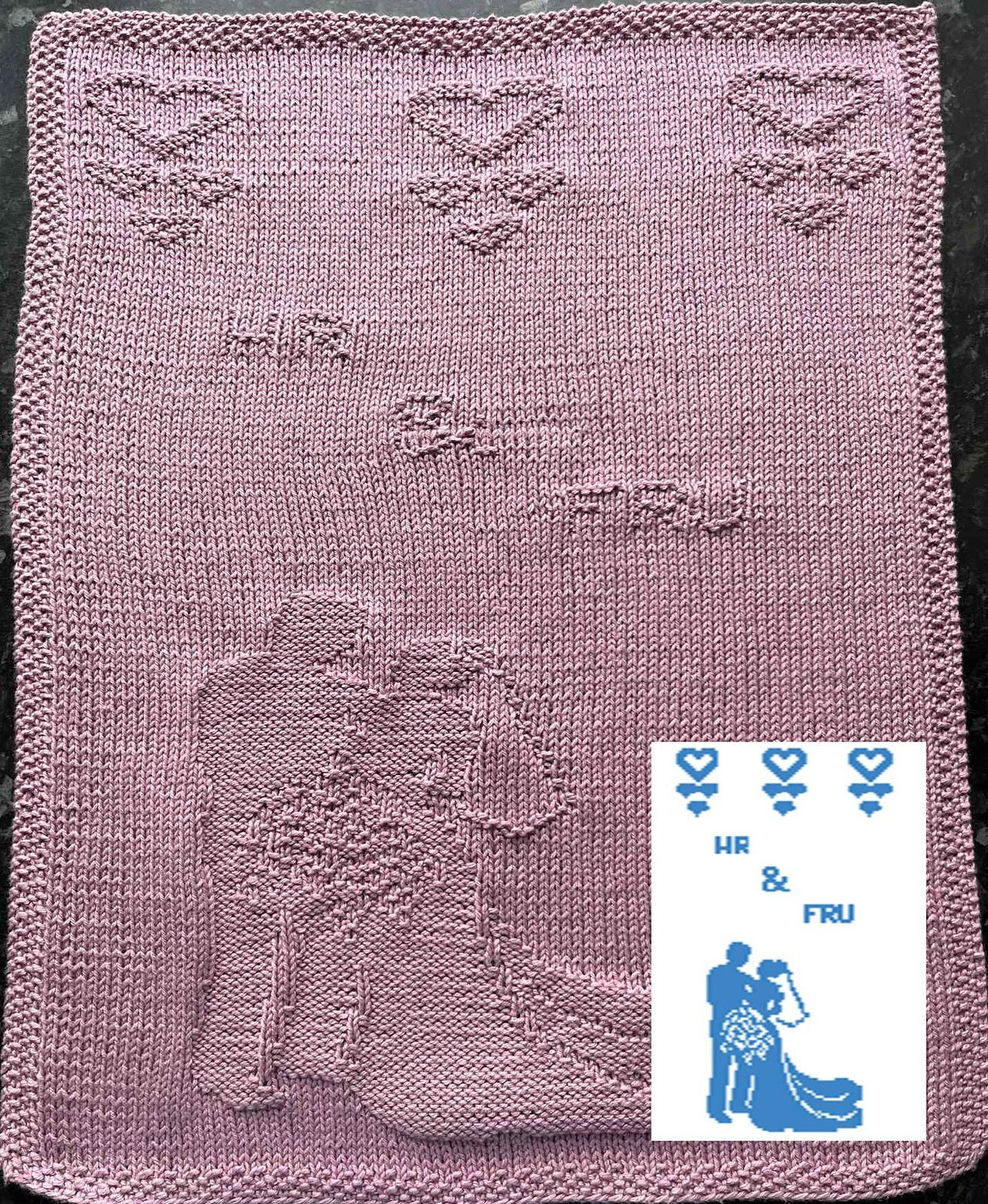 Nr. 767 – Wedding – danish text guest towel