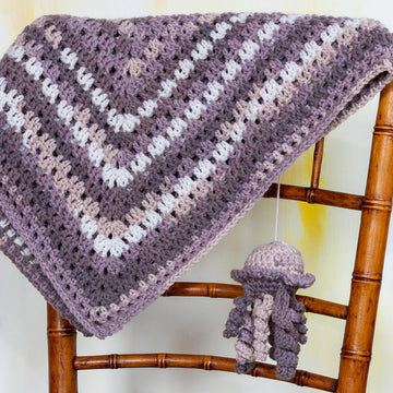 Granny Filet Crochet Baby Blanket Pattern