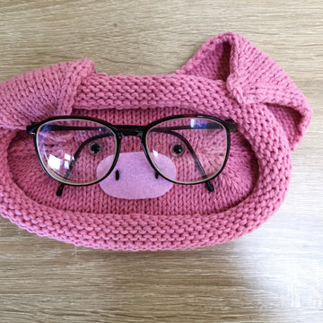 Glasses holder pig oval basket