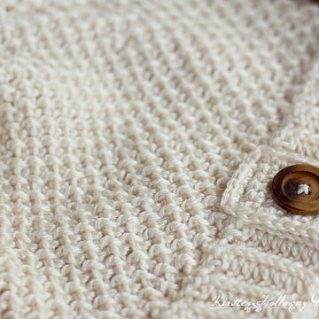 Double Seed Stitch Crochet Slouch Hat