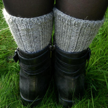 Knotted boot cuffs