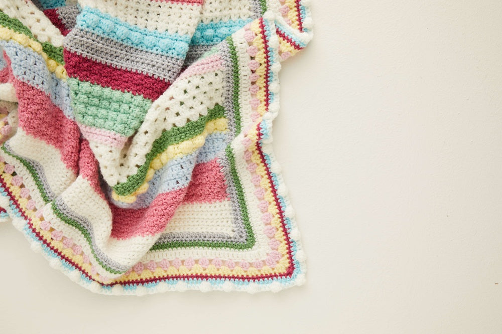 Sweet Blossom Blanket - Hayfield Bonus DK 12 Ball Colour Pack