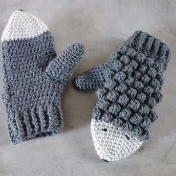 006-Hedgehog mittens