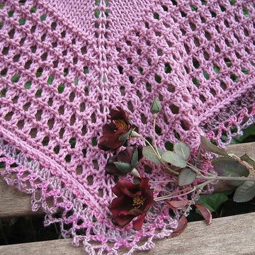 Hybrid Tea Rose Shawl