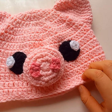 Gorro de Chancho a crochet