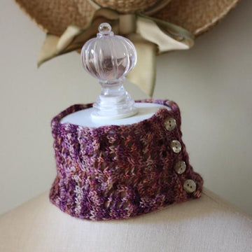 Arabesque Lace Neckwarmer / Neck Cuff Knitting Pattern