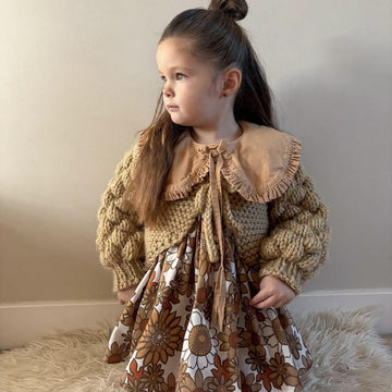 Bubble Sleeve Children's Cardigan