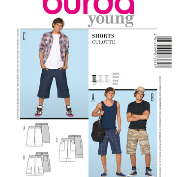 Burda Style, Shorts B7381 - Paper Pattern, Size 34-46