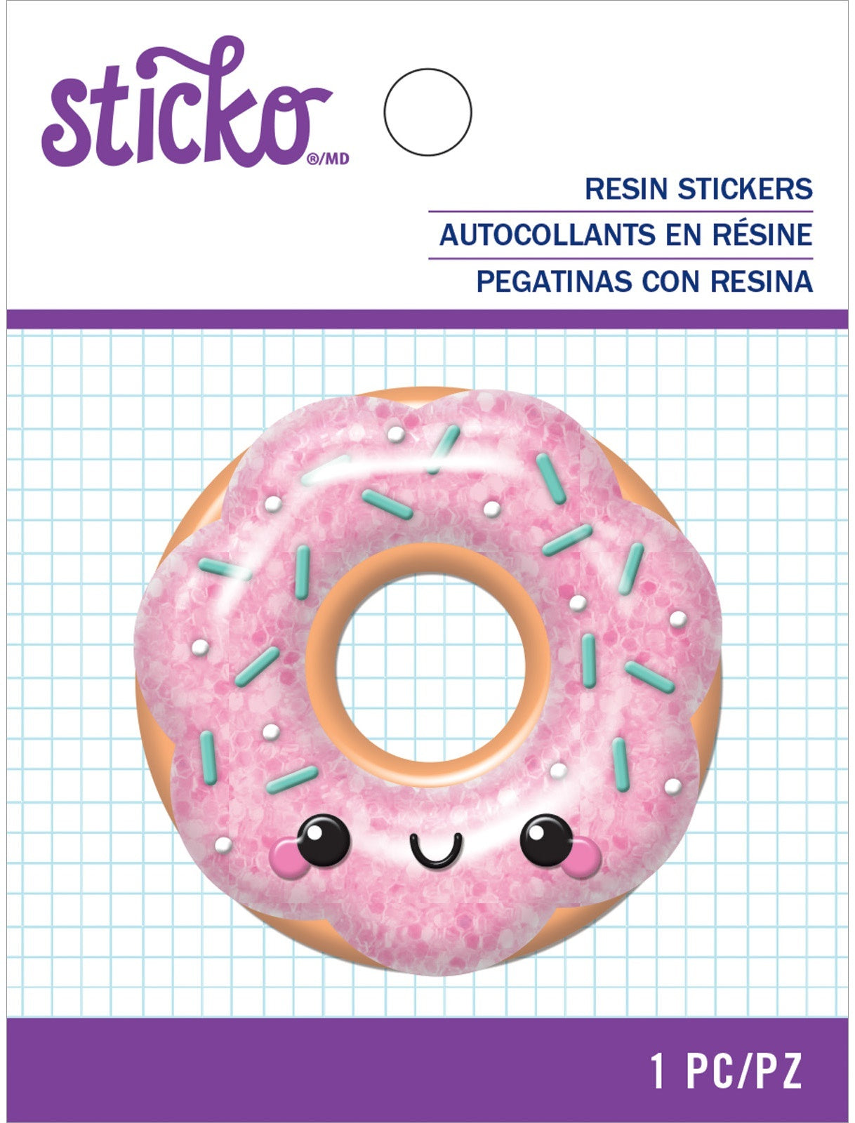Sticko Resin Sticker - Donut