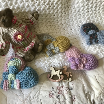 Random Hearts Baby Blanket