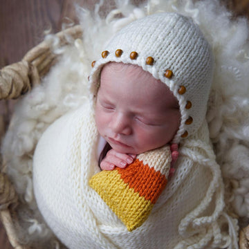 Knitted Candy Corn Stuffie