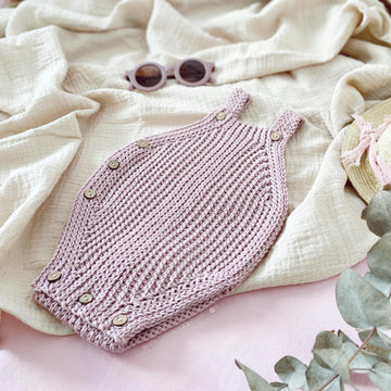 6-12 months - SNAPPY Crochet Romper
