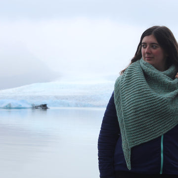 Crevasse shawl