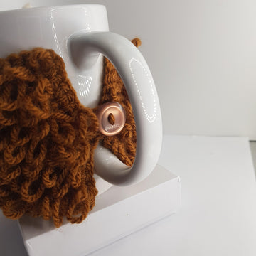 Crochet Highland Cow Mug Cosy