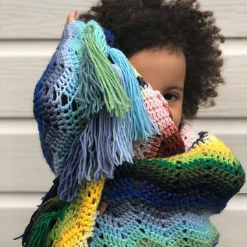 Serape Ripple Shawl
