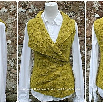 Sorbet wrap / sleeveless jacket