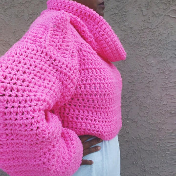 Pink Friday Cropped Sweater