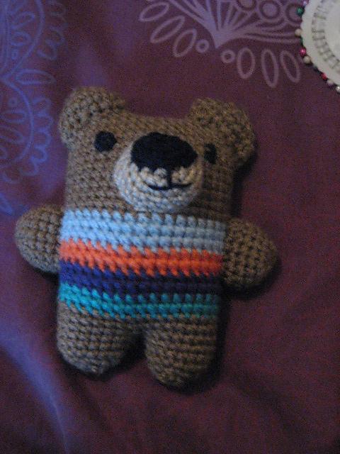 Crochet Teddy Rattle