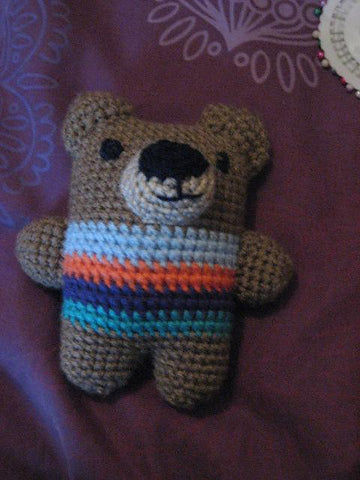 Crochet Teddy Rattle
