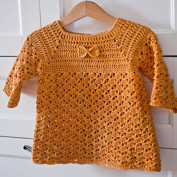 Mustard Bow Dress