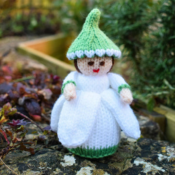 Snowdrop Doll Knitting Pattern - Toy Knitting Pattern