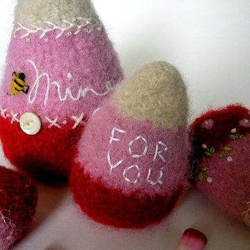 Felted Woolly Candy Corn
