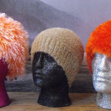 PLAIN EYELASH BEANIE KNITTING PATTERN