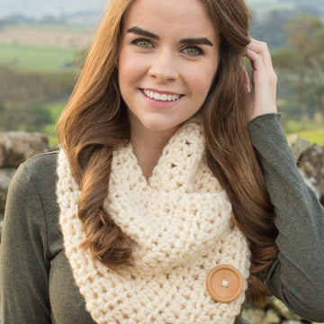 Basic Chunky Button Scarf