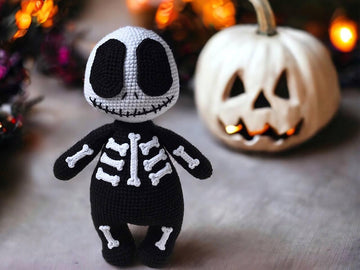 Halloween Crochet Pattern Skeleton doll  Jack